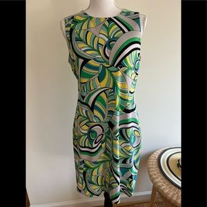 Jennifer Lopez size Large Multicolored Dress open back never worn fully lined
